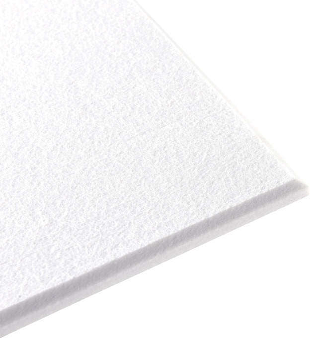 Loftplade FireGuard Polyester hvid 600 x 1200 x 9 mm